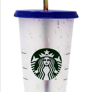 Starbucks confetti color changing cup
